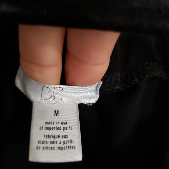 BP. off the Shoulders Stretchy Black Basic Top Size Medium - Picture 5 of 9